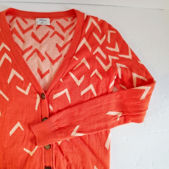 MADEWELL Wallace Orange Seabird Cardigan XS - Picture 2 of 9